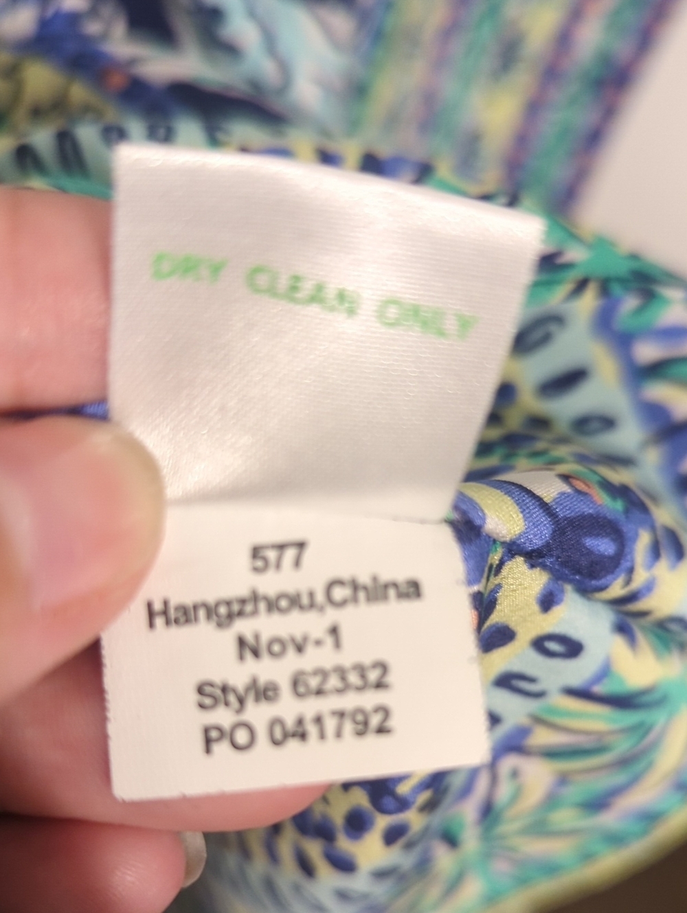 LILLY PULITZER silk floral caftan mini dress - size medium - Picture 8 of 8